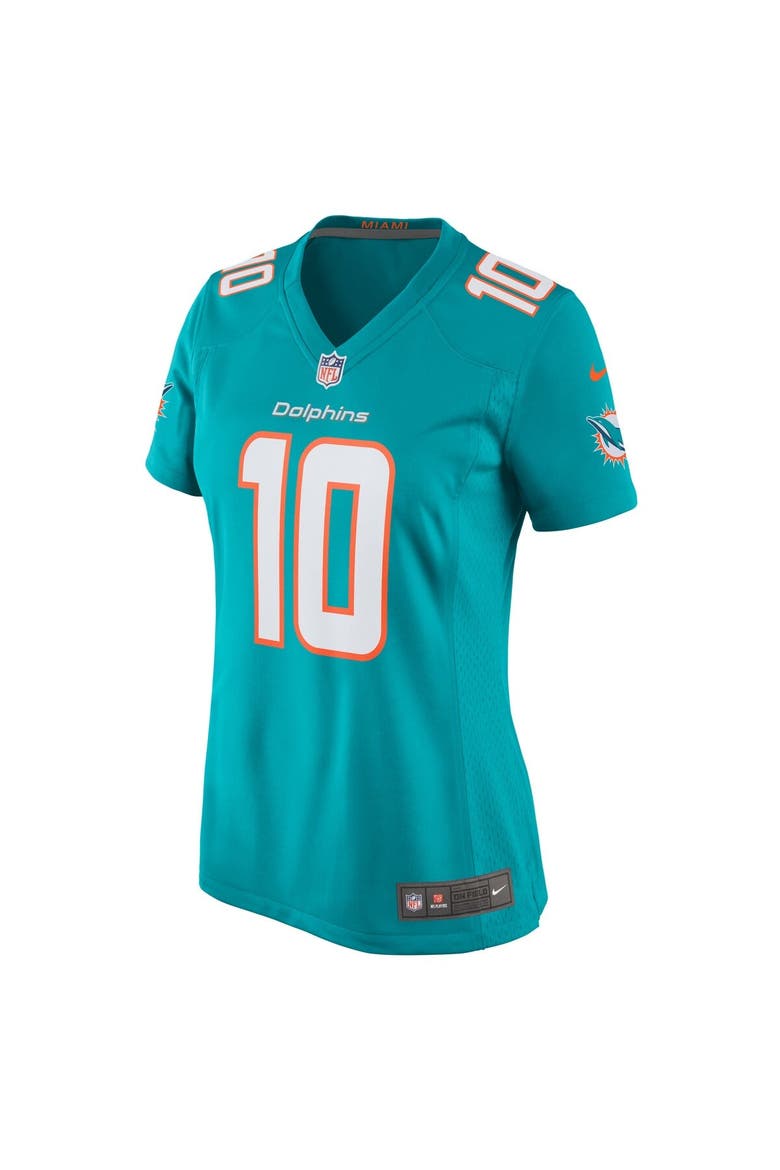 Women's Nike Tyreek Hill Aqua Miami Dolphins Player Jersey, Alternate, color, Aqua