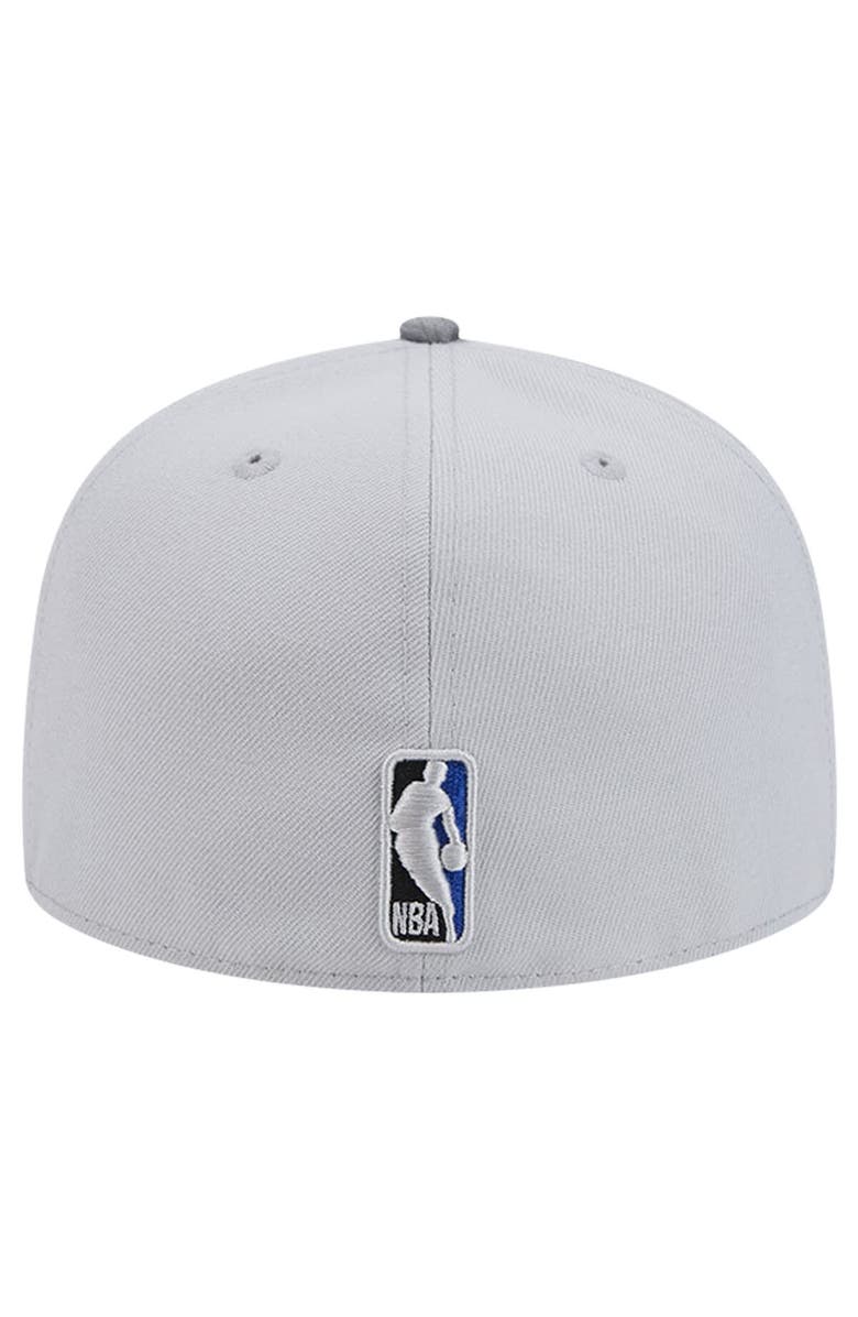 New Era Men's New Era Gray Philadelphia 76ers Active Color Camo Visor 59FIFTY Fitted Hat, Alternate, color, Gray