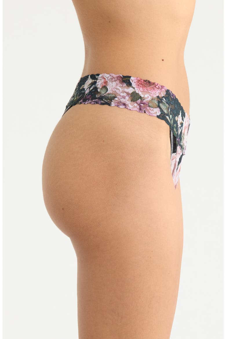 Print Original Rise Thong, Alternate, color, ROMANTIQUE BLACK