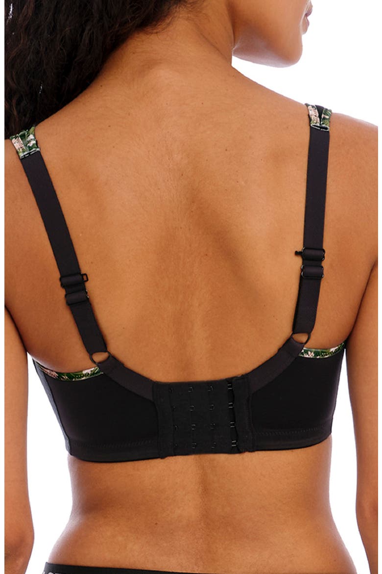 Sonic Underwire Sports Bra, Alternate, color, JUNGLE BLACK