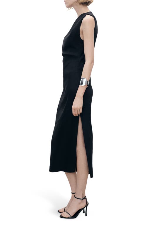 Mango Sleeveless Asymmetric Linen Dress