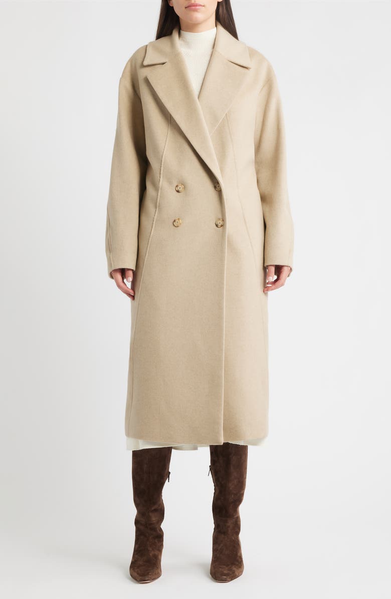 BOSS Calacas Wool & Cashmere Long Coat, Main, color, Pumice