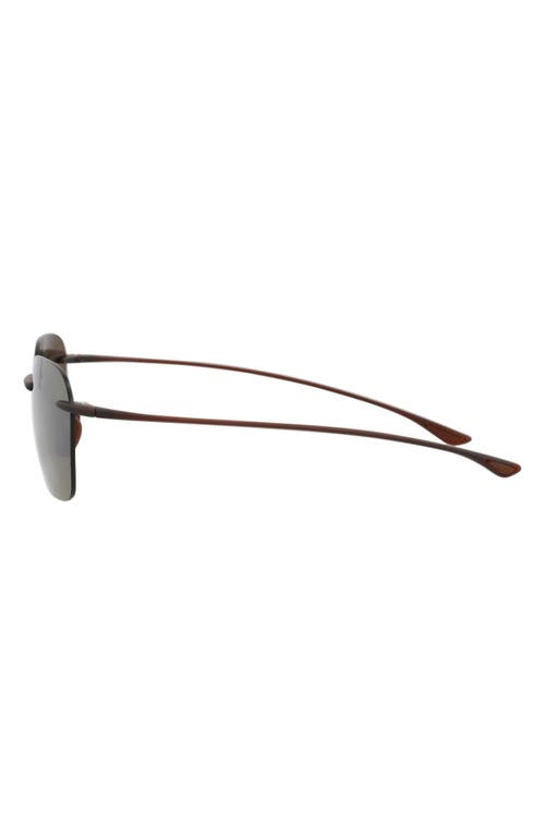 Maui Jim Core 50mm Polarized Square Sunglasses In Green