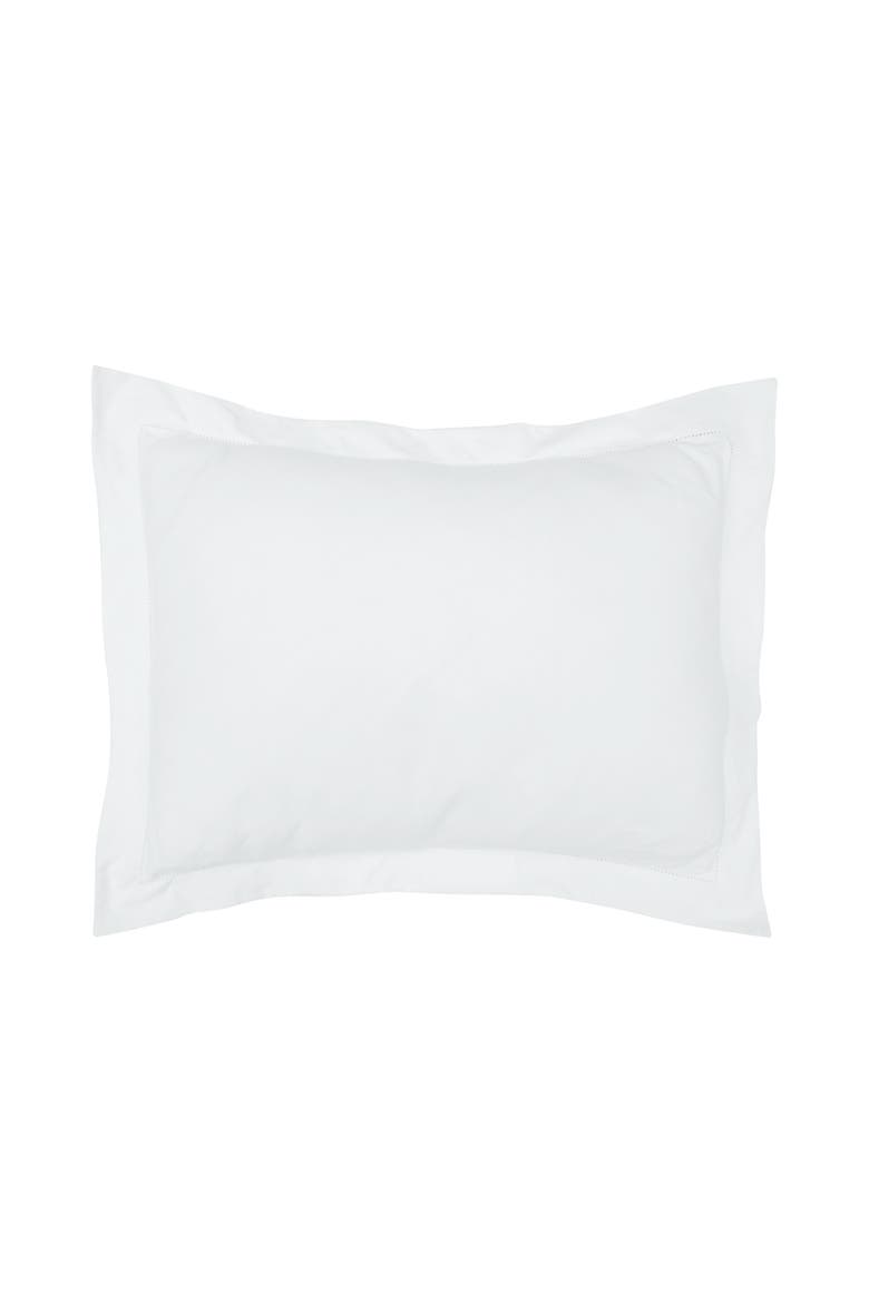 Whitaker White 100% Cotton Standard Pillow Sham 20" x 26", Main, color, Off-White