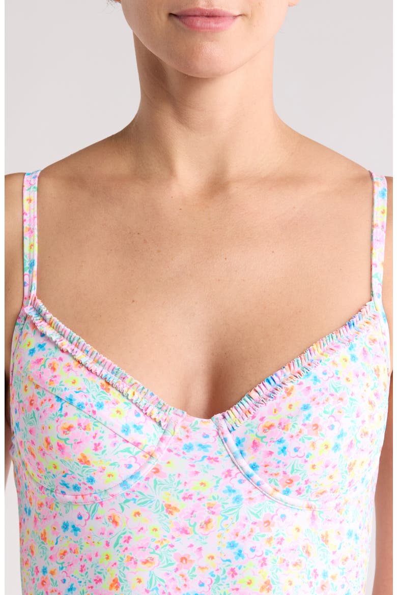 Double Ruffle Underwire One-Piece, Alternate, color, MOONFLOWER