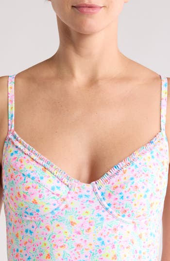 Double Ruffle Underwire One-Piece