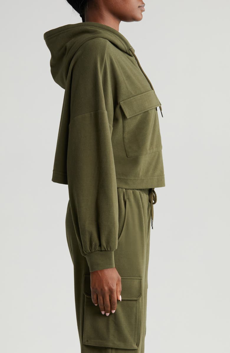 Zella Utility Zip Hoodie, Alternate, color,