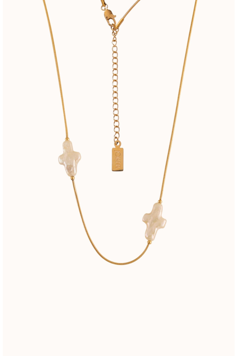 Cross Chain Necklace, Main, color, Gold