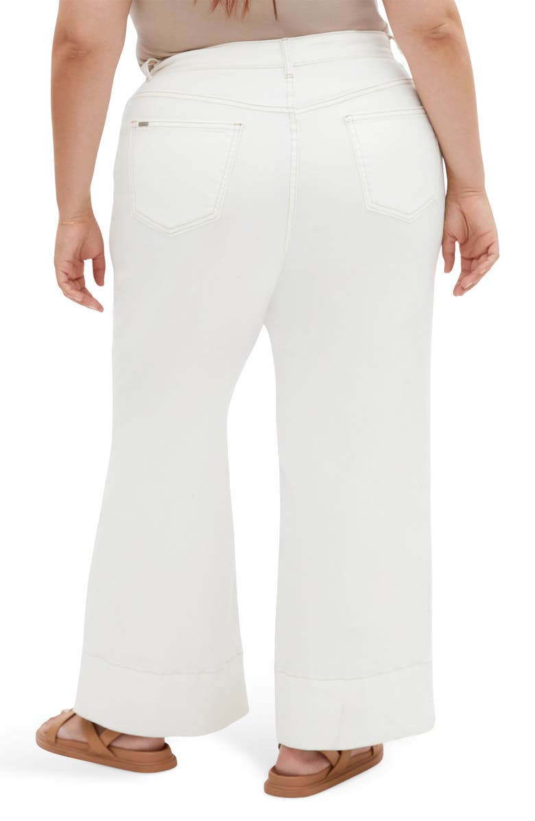 City Chic Millie Crop Wide Leg Jeans, Alternate, color,