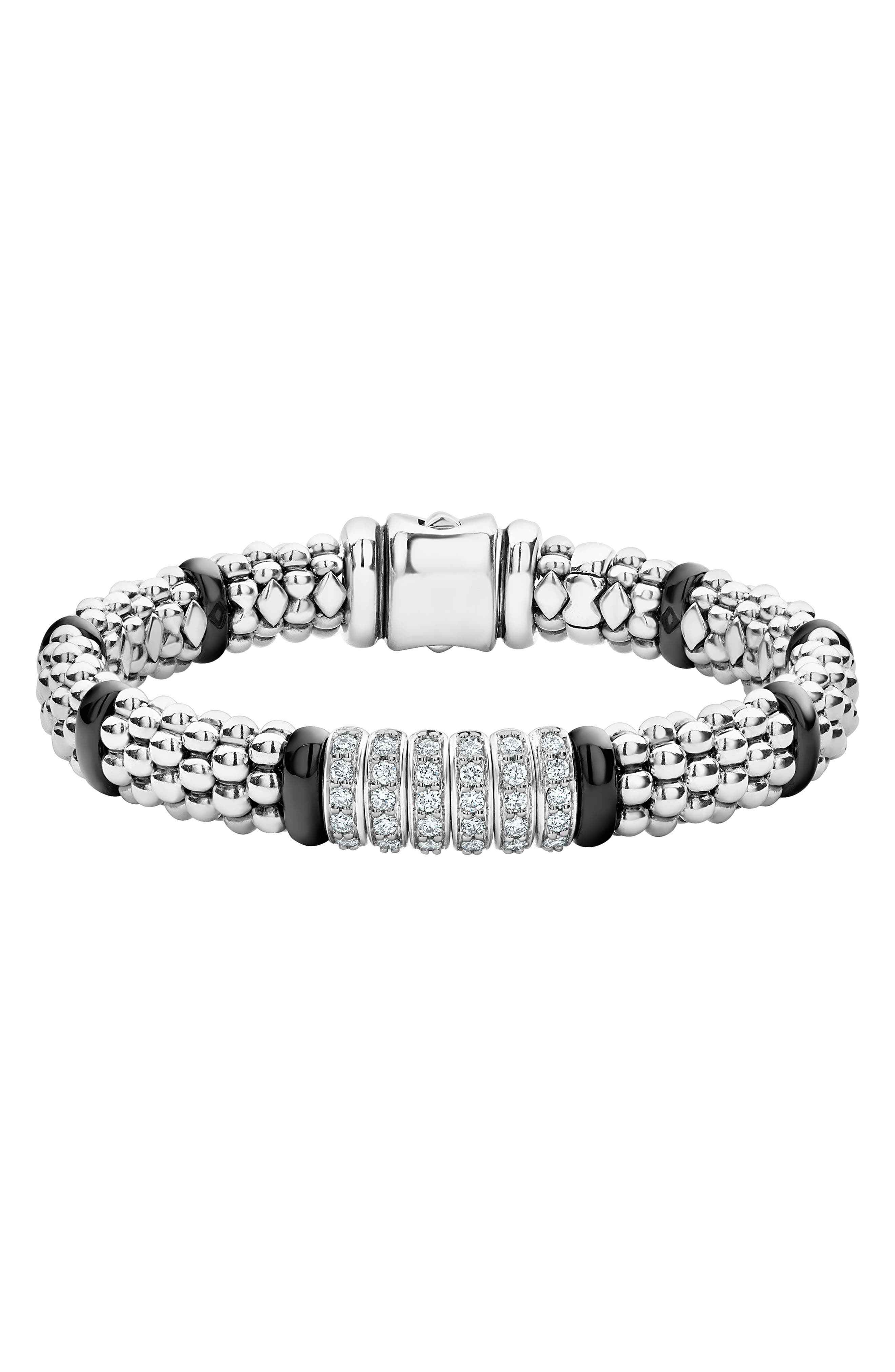 selected SILVER/ BLACK CERAMIC/ DIAMOND