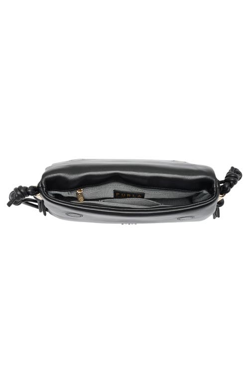 Furla Elettra Leather Crossbody Bag In Black