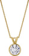 LuvMyJewelry Astral 14K Gold Round Lab Grown Diamond Pendant - 1 Ct