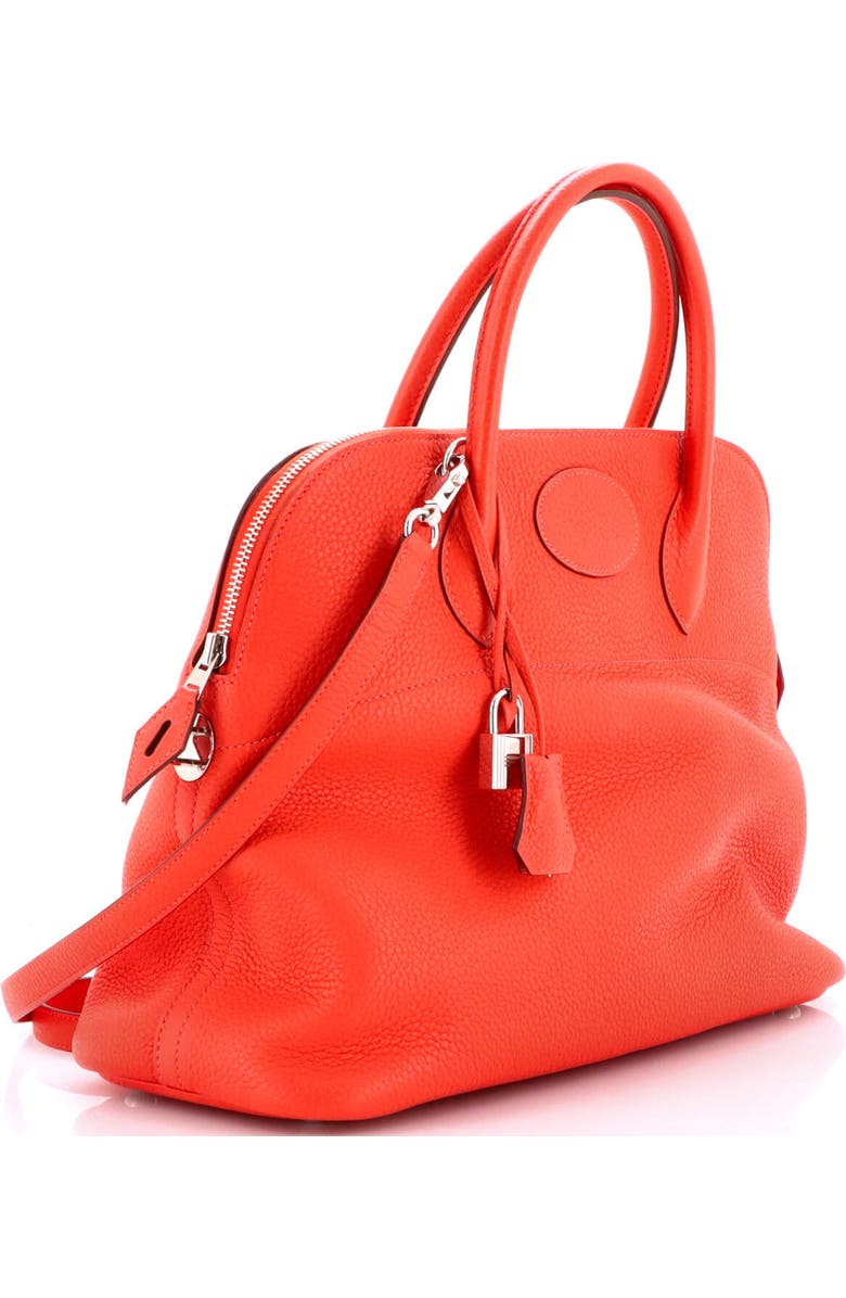 Pre-Owned Hermes Bolide Bag Clemence 35, Alternate, color, Rouge Pivoine