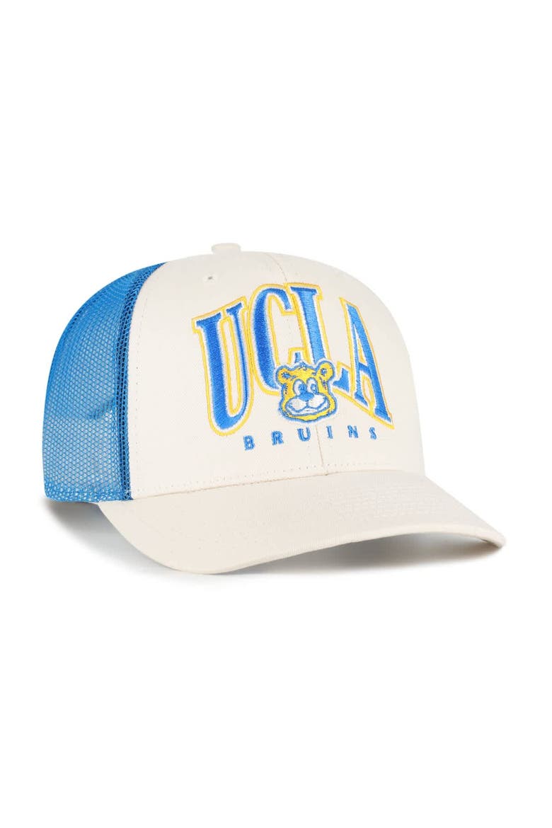 Men's '47  Natural UCLA Bruins Drawbridge Trucker Adjustable Hat, Alternate, color, Natural