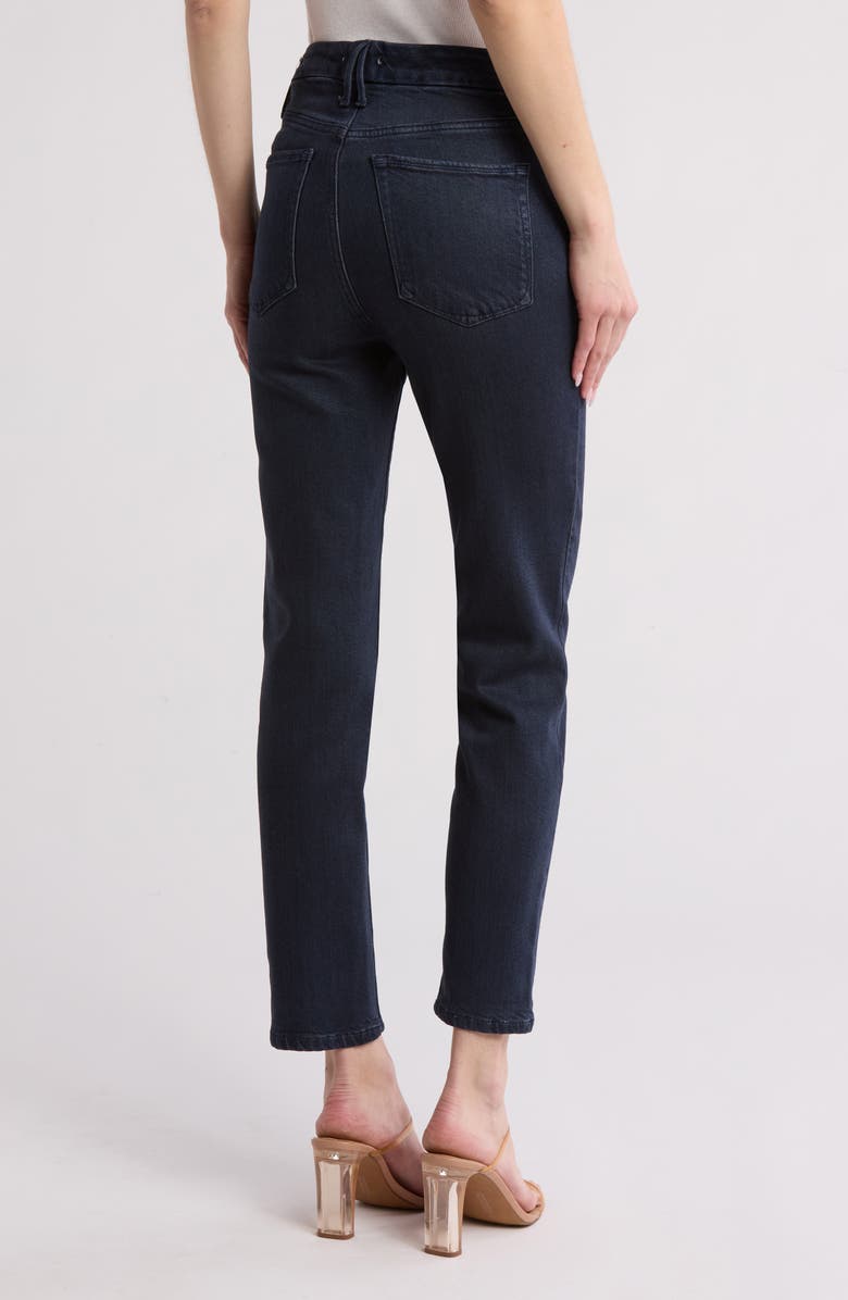 Good American Good Classic Ripped Straight Leg Jeans, Alternate, color, 