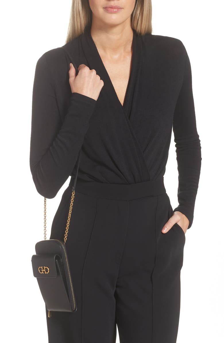 FERRAGAMO Gancini Leather Phone Crossbody Bag, Alternate, color, 