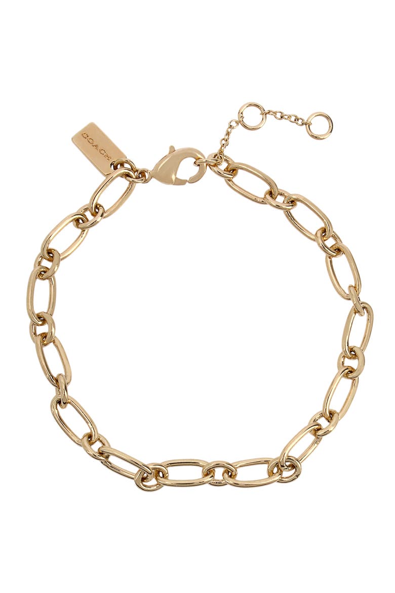 Starter Charm Bracelet, Main, color, SHINY GOLD