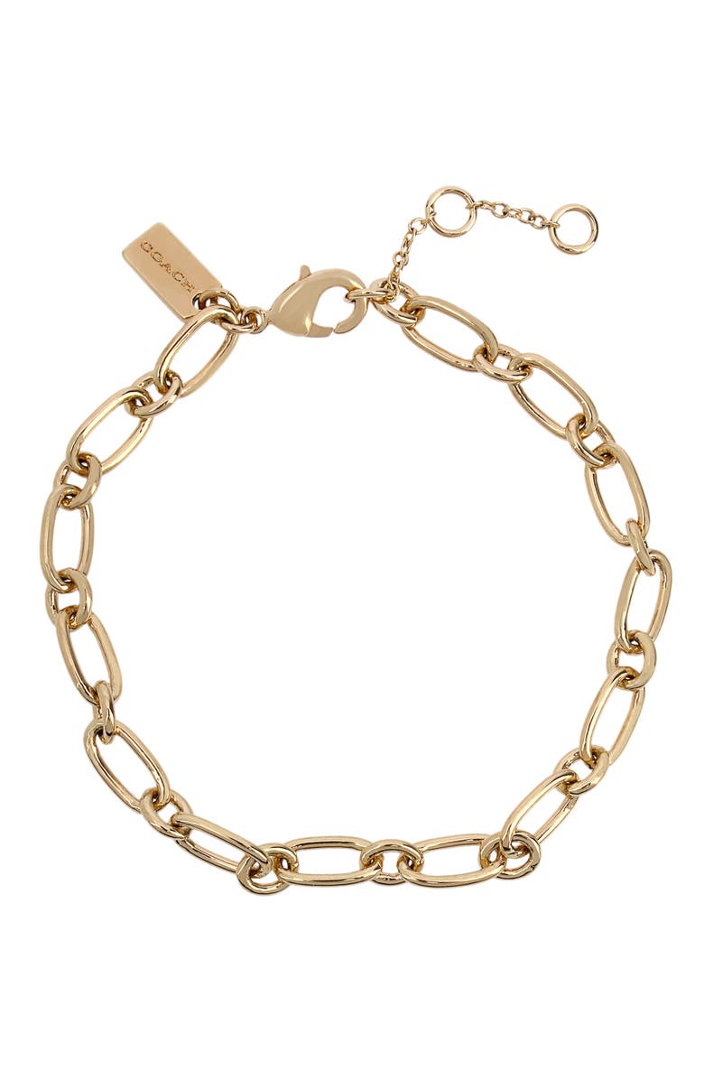 COACH Starter Charm Bracelet, Main, color,