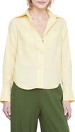 Vince Linen Blend Button-Up Shirt