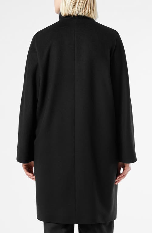 Marina Rinaldi Kartal Virgin Wool Coat In Black