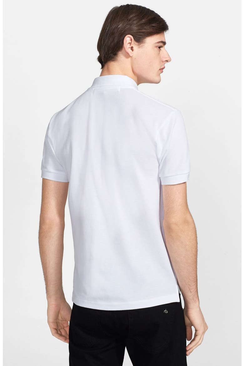 Cotton Piqué Polo, Alternate, color, WHITE