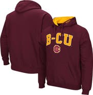 COLOSSEUM Men's Colosseum Maroon Bethune-Cookman Wildcats Arch & Logo 3.0 Pullover Hoodie