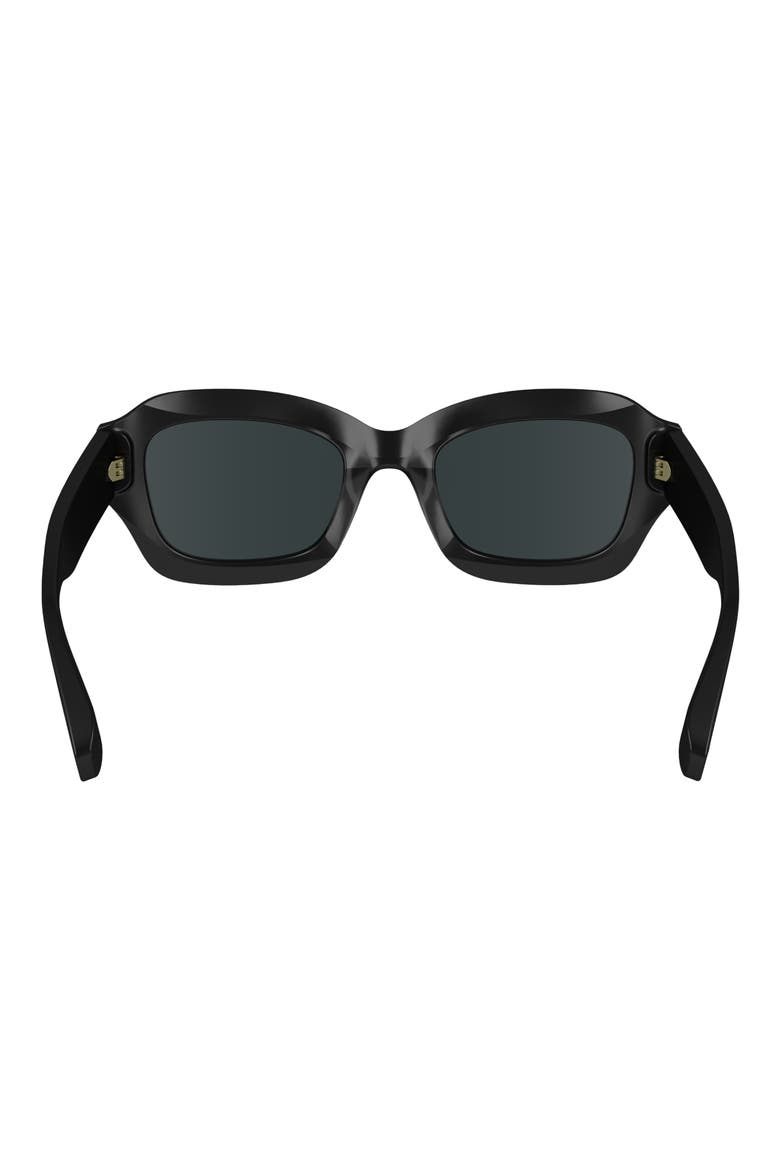 Heritage 50mm Cat Eye Sunglasses, Alternate, color, BLACK