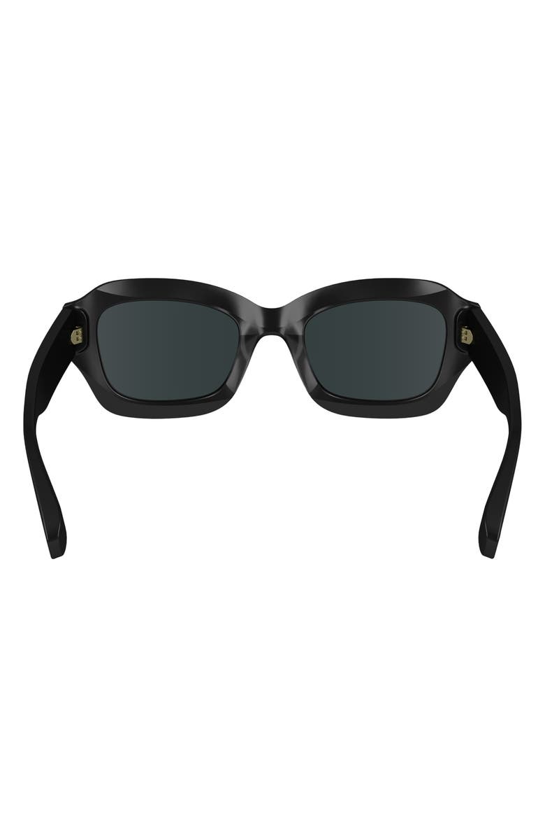 Longchamp Heritage 50mm Cat Eye Sunglasses, Alternate, color, Black