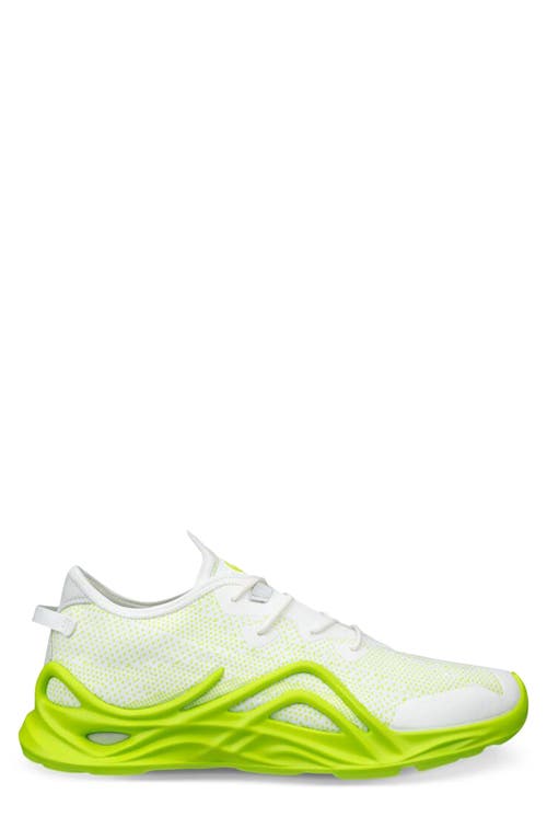 Ecco Biom® Infinite Walking Sneaker In Bright White/lime Punch