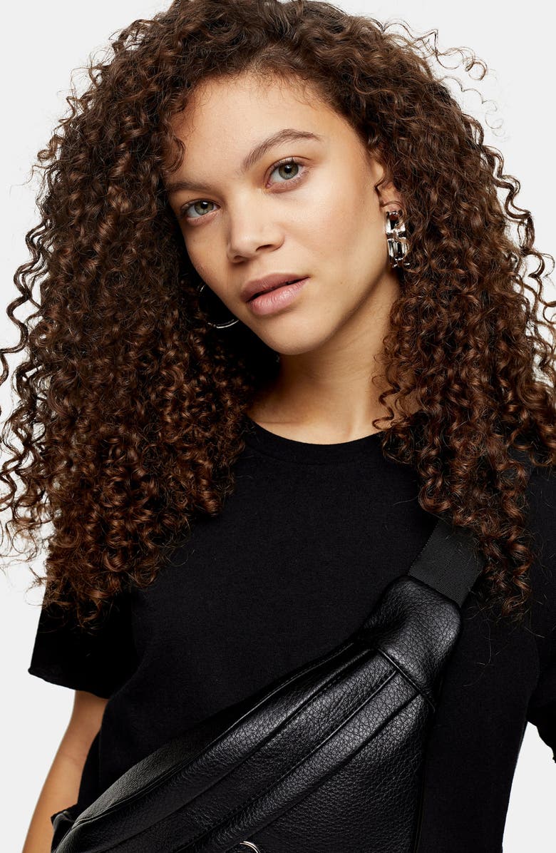 Topshop Raglan Crop T-Shirt, Alternate, color, 