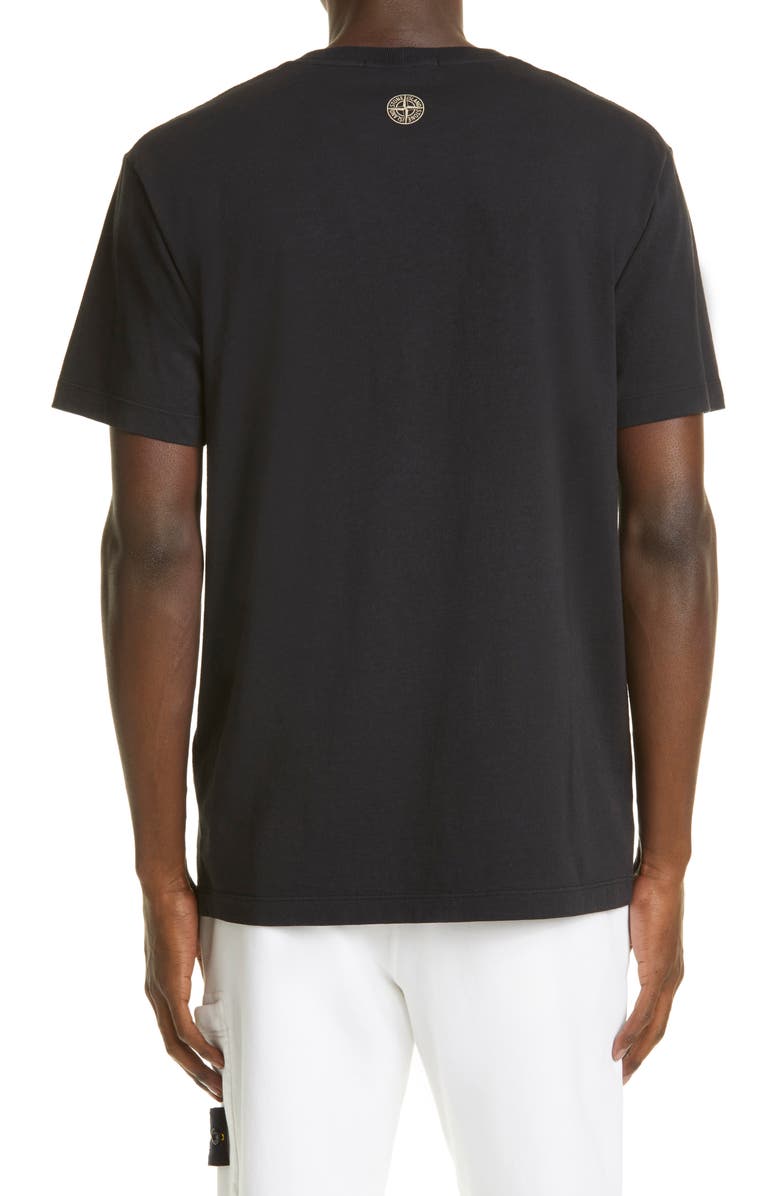 Stone Island Mixed Logo Slim Fit Cotton Graphic Tee, Alternate, color,