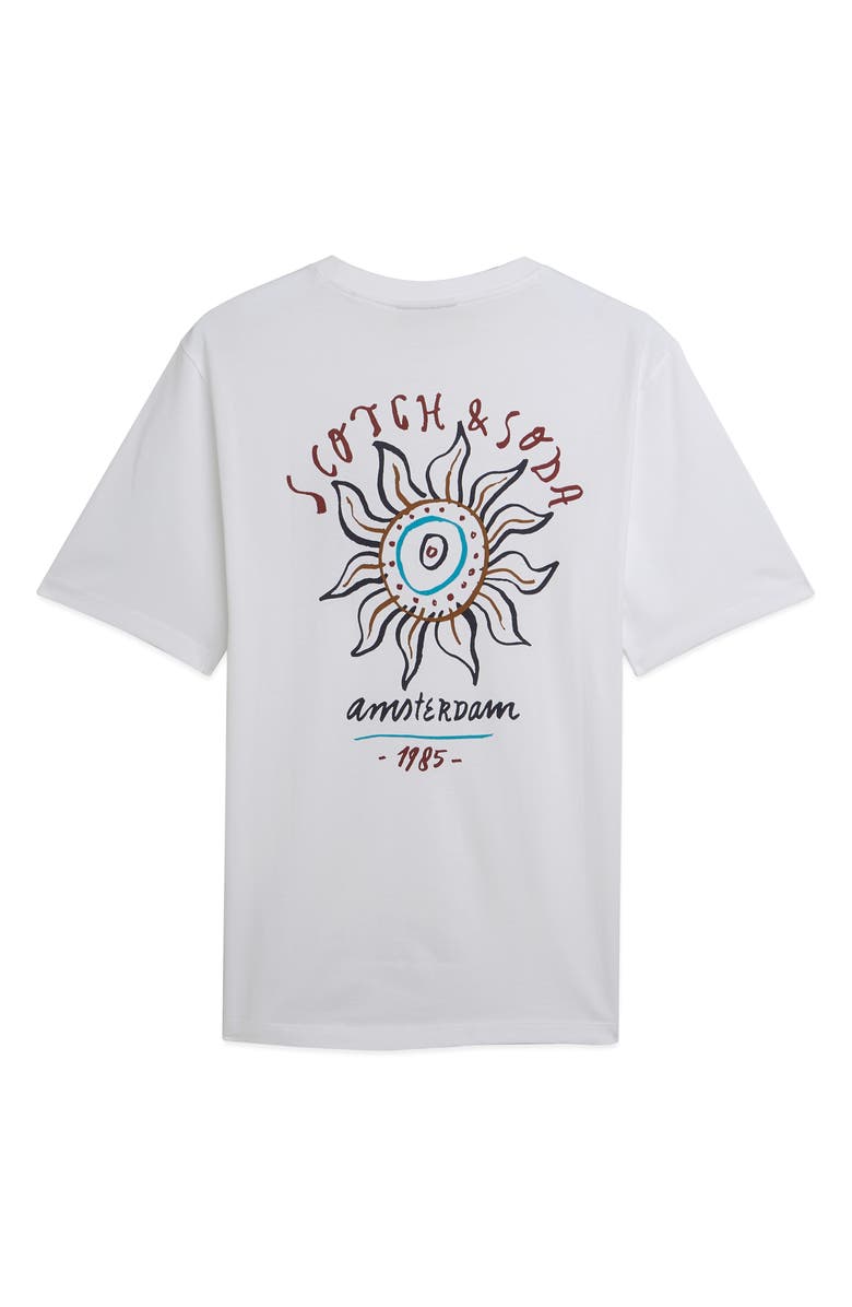Scotch & Soda Regular Fit Graphic T-Shirt, Alternate, color, Bright White