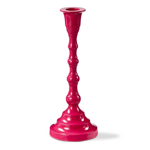 Zahra Hot Pink Taper Candle Holder Stylish Home Decor