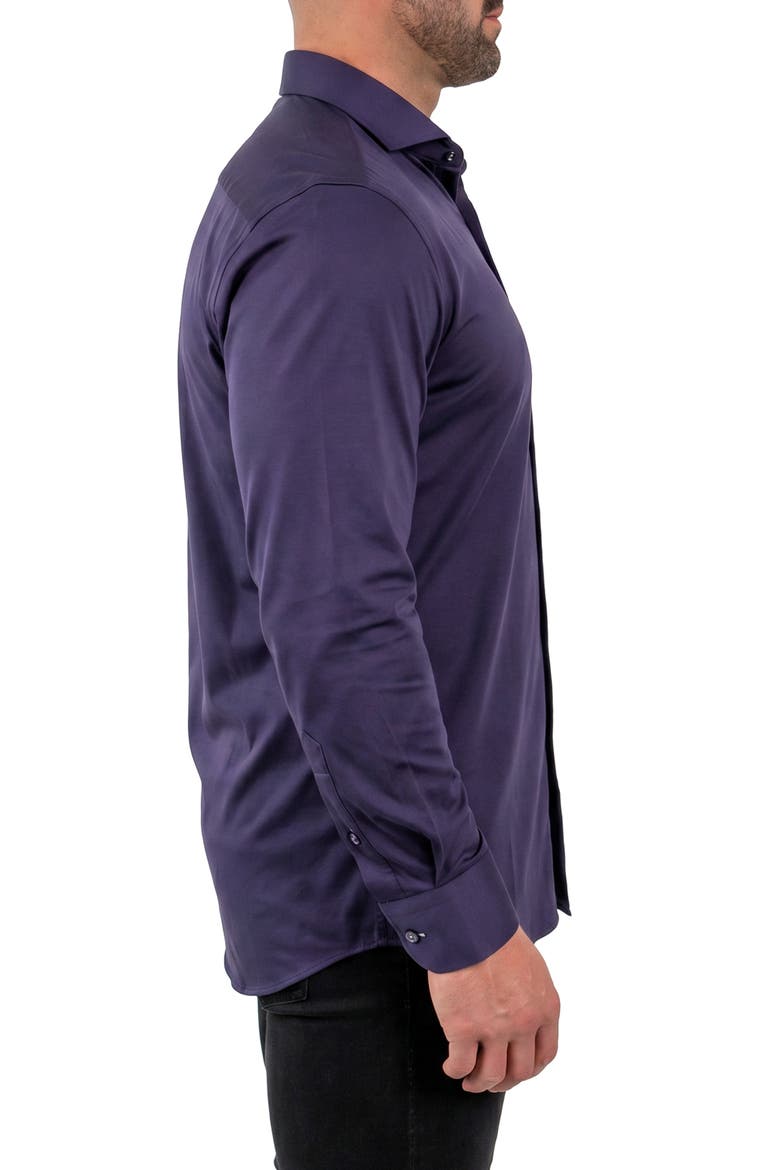 Einstein Contemporary Fit Button-Up Shirt, Alternate, color, BLUE