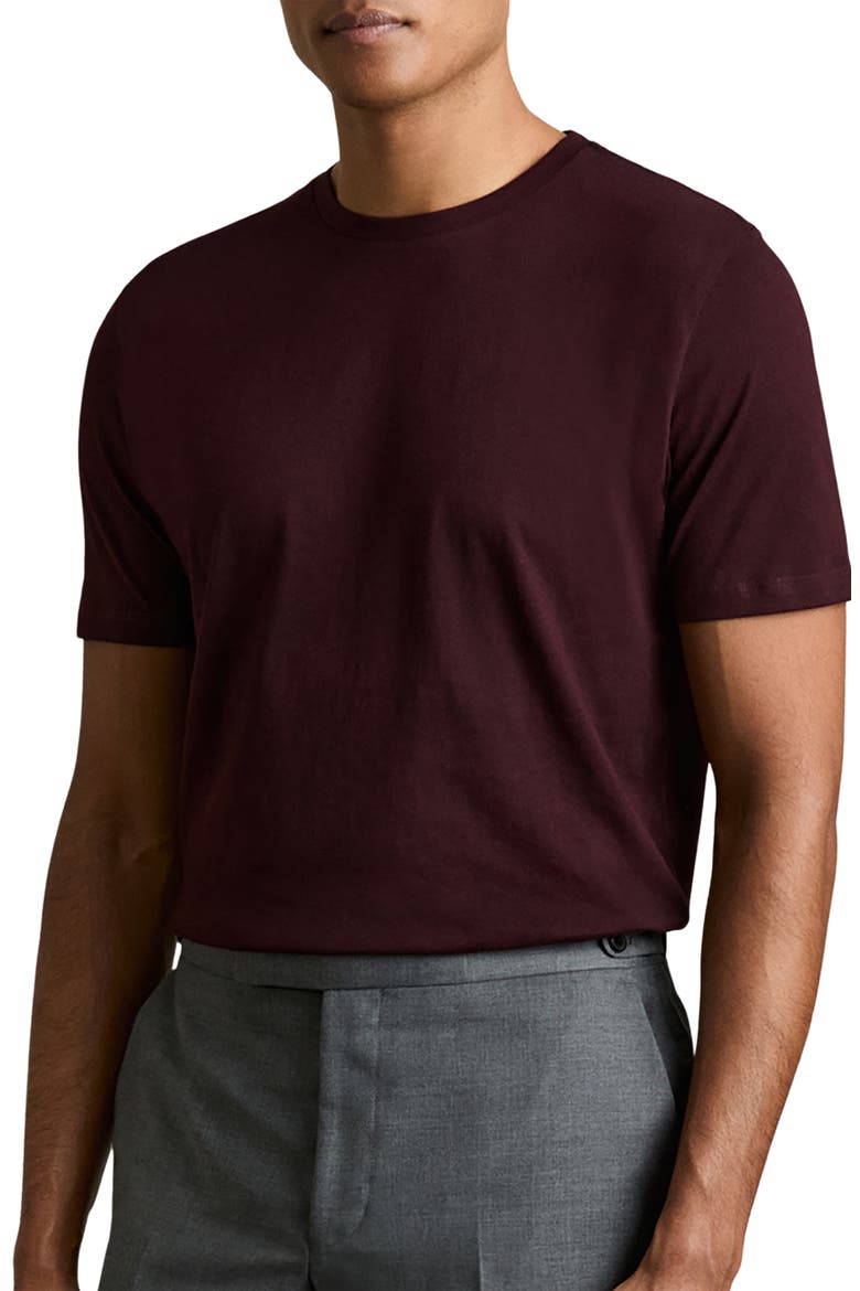 Bless Tailored Fit Cotton T-Shirt, Main, color, BORDEAUX