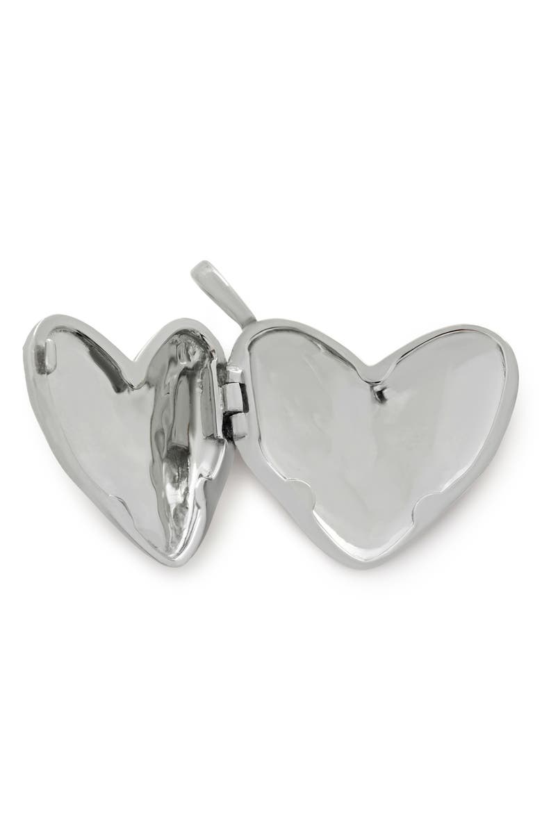 Monica Vinader Sterling Silver Heart Locket, Alternate, color, Sterling Silver