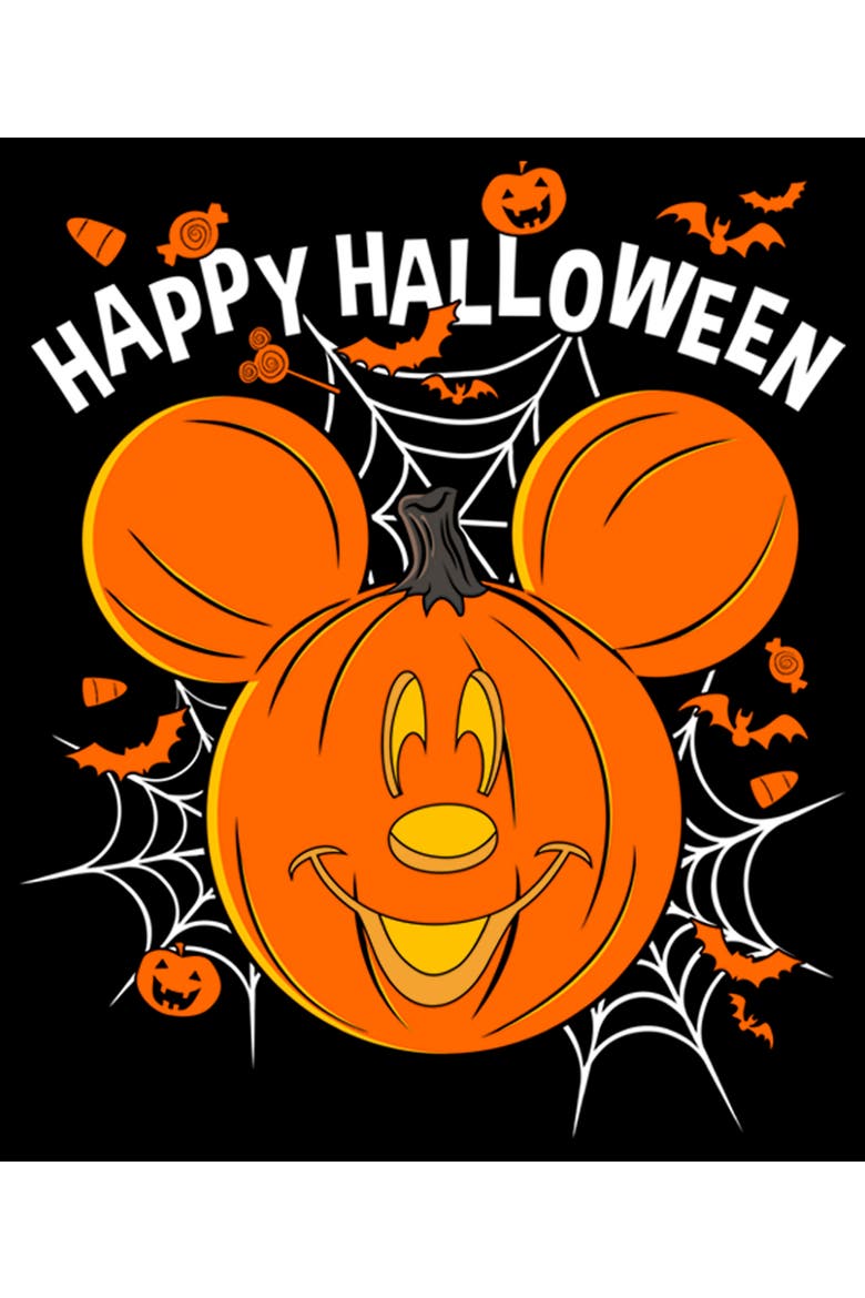 Men's Mickey & Friends Mouse-o-Lantern T-Shirt, Alternate, color, Black