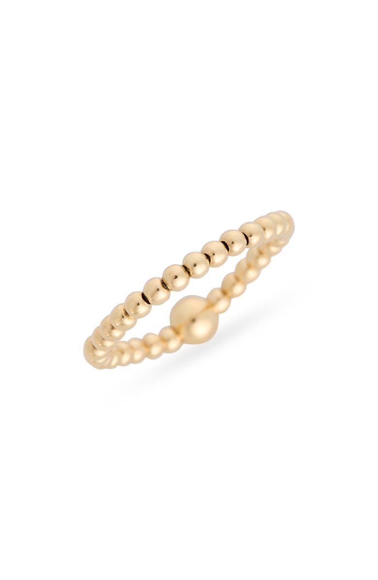 Kendra Scott 2mm Beaded Stretch Ring, Main, color, 14K Gold-Filled