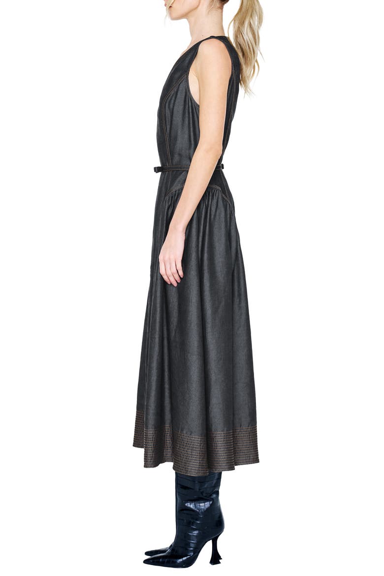 Bruni Sleeveless Fit & Flare Dress, Alternate, color, BLACK