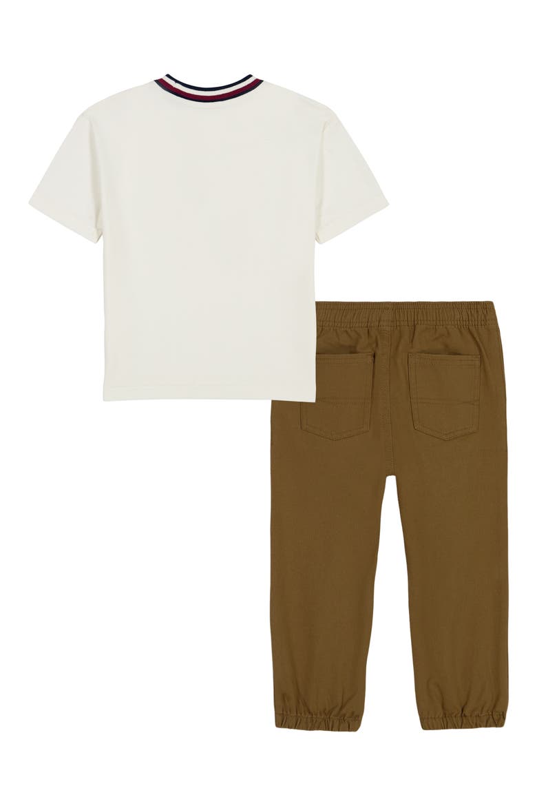 Kids' 2-Piece Pullover & Pants Set, Alternate, color, WHITE KHAKI