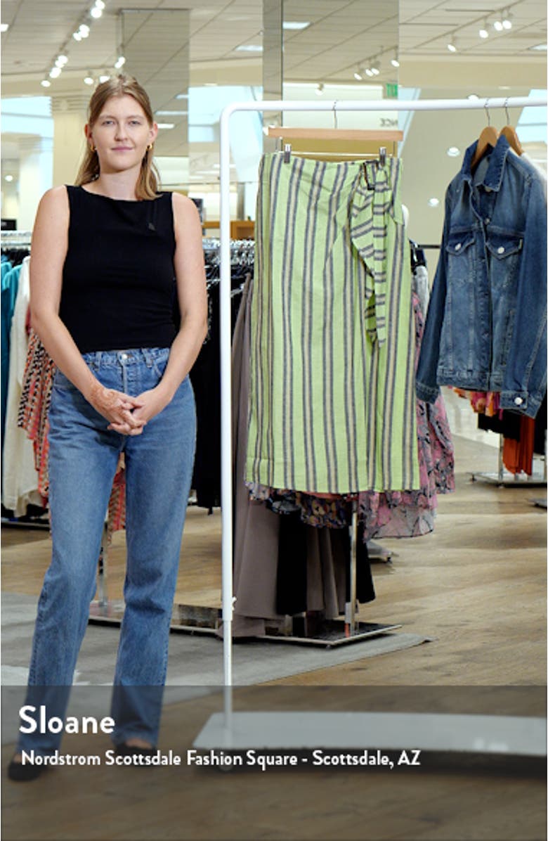 Stripe Sarong Maxi Skirt, sales video thumbnail