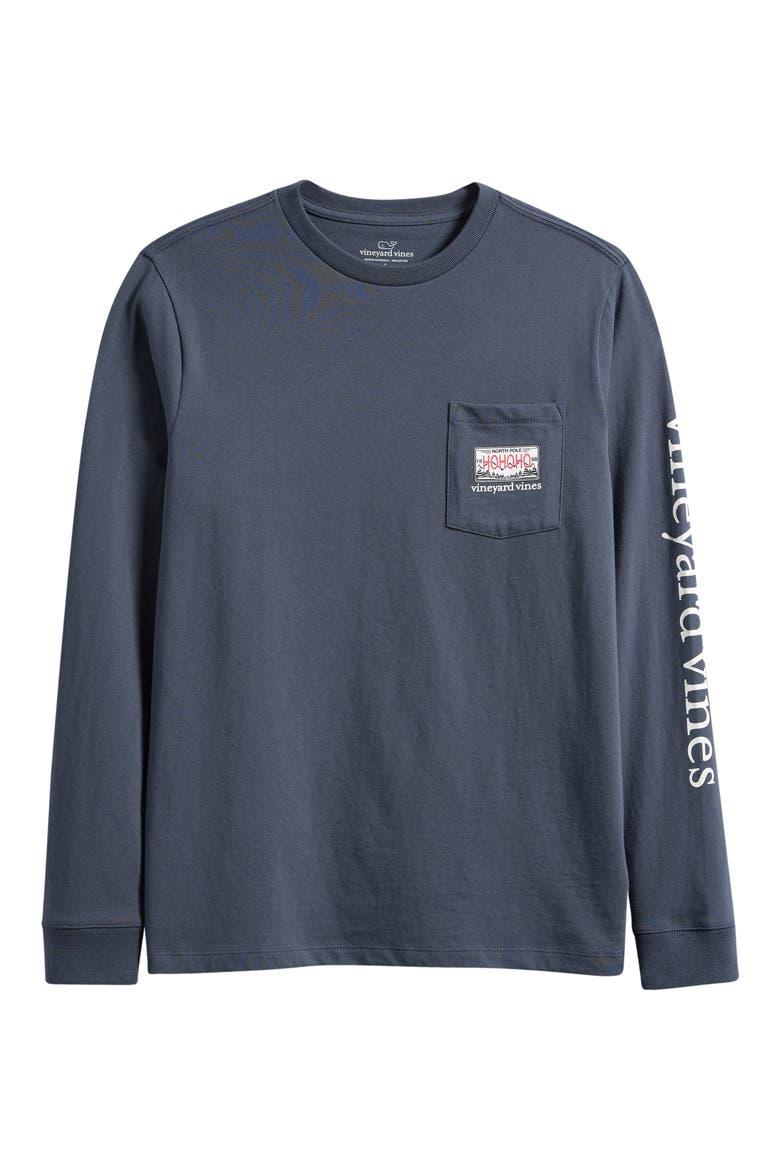 Kids' Ho Ho Drive Long Sleeve Graphic Tee, Main, color, ASH GRAY