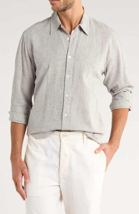 Coastaoro Linen & Cotton Blend Button-Up Shirt