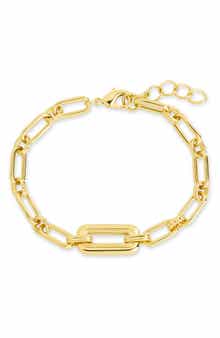 Sterling Forever Annabeth Mixed Chain Link Bracelet