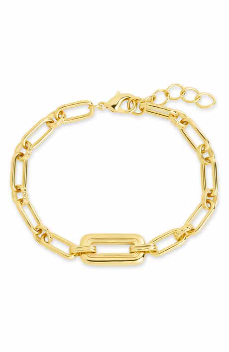 Sterling Forever Annabeth Mixed Chain Link Bracelet