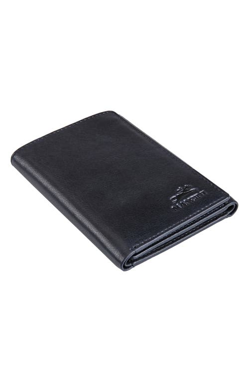Mancini Rfid Trifold Wallet In Black