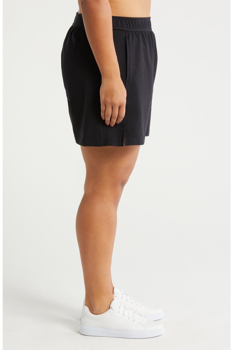 Swoop Terry Shorts, Alternate, color, BLACK