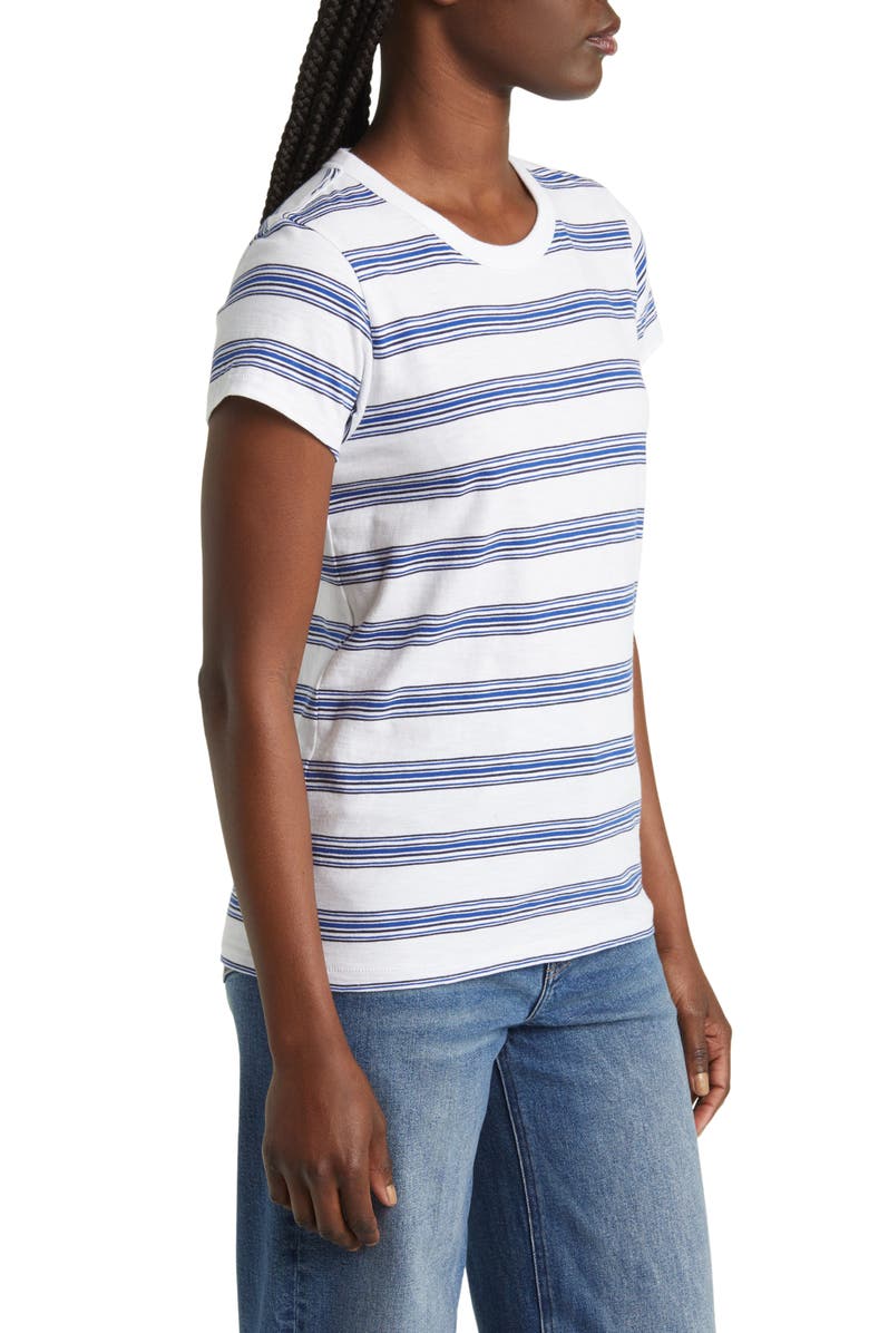 rag & bone Stripe Organic Pima Cotton T-Shirt, Alternate, color,