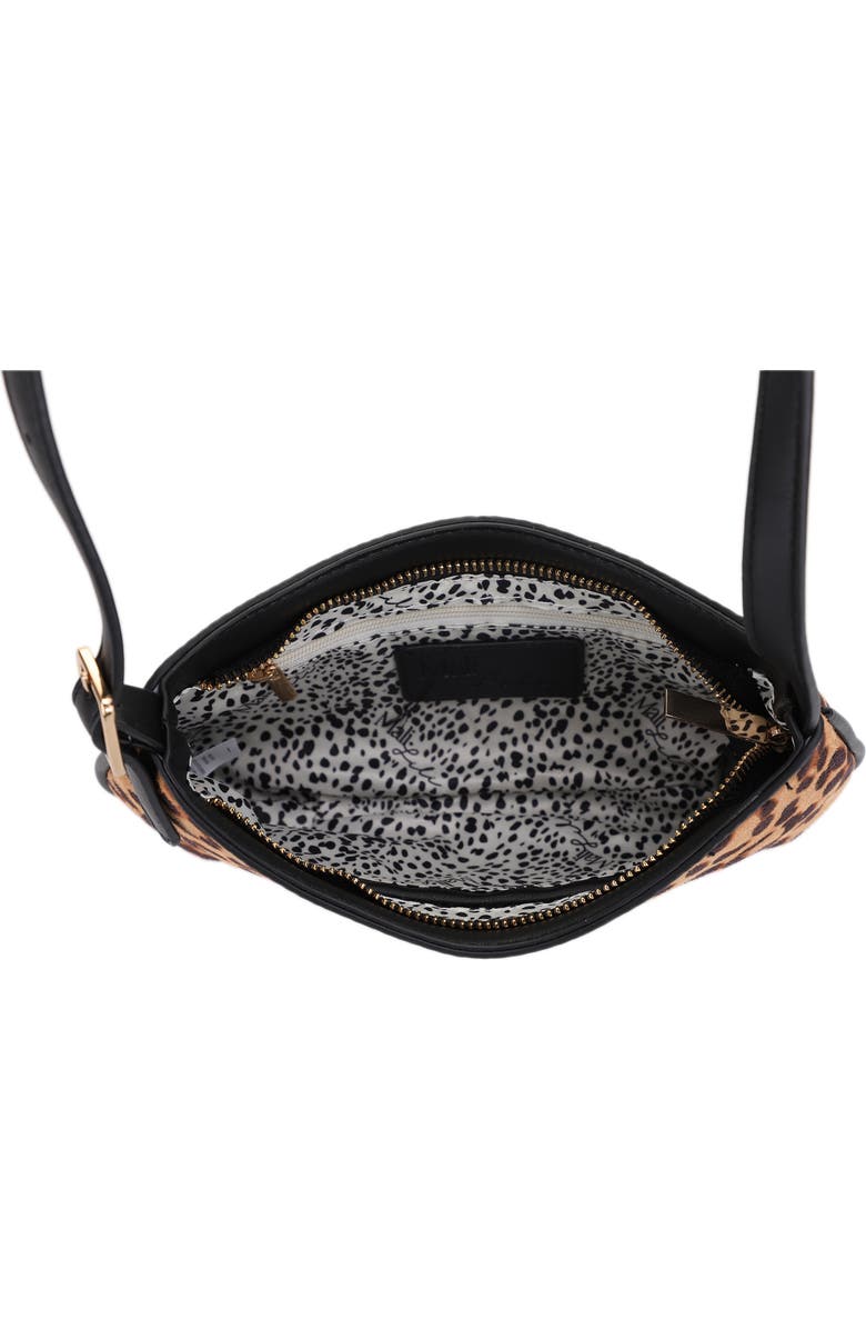 Mali + Lili Imani Leopard Recycled Vegan Leather Shoulder Bag, Alternate, color,