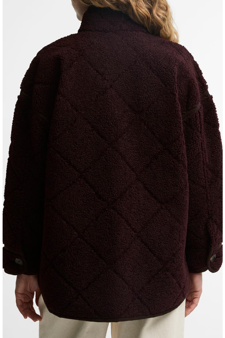 Maplewood Quilted Fleece Jacket, Alternate, color, FIG/ GANACHE